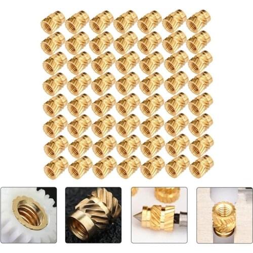 100pcs Professional Threaded Press Fitting Nuts 3D Printed Embedment nuts