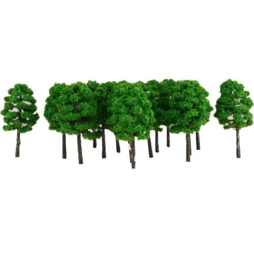 20PCS 7 cm Cypress Model Trees Layout Train Railroad Landscape Scenery 1:150 Architectural Model Layout Garden Scene Wargame