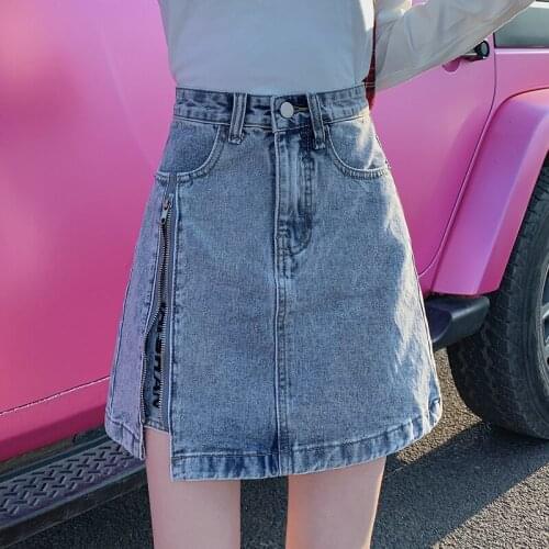 2021 Summer Women Skirts High Waist Jeans Female Dress Casaul Paryt Denim Woman Skirts Womens Clothing Faldas Largas WPY3780