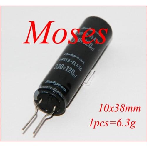 330v 120uf 100% Original New Photoflash Capacitance Electrolytic Capacitor Radial 10x38mm