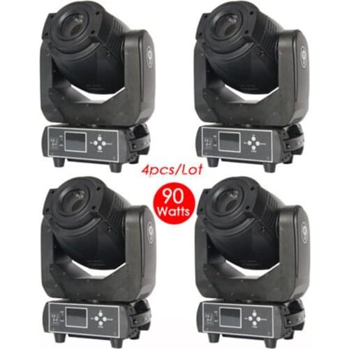 4 pcs cabeza movil 90 w led moving head light yre led avec gobos moving head led spot 90w