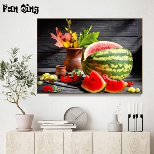 Fruit Watermelon 5D DIY Diamond Painting Cross Stitch Embroidery Diamond Mosaic Art Living Home Room Decor