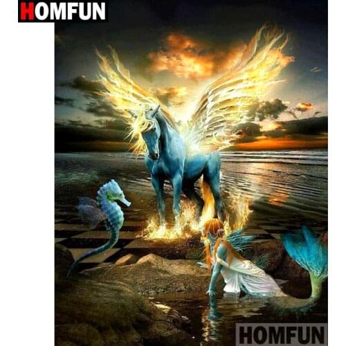 HOMFUN Full Square/Round Drill 5D DIY Diamond Painting"cartoon animals"Embroidery Cross Stitch 3D Home Decor Gift A10269