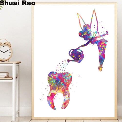 Full square/round 5d diy diamond painting Fairy Tooth embroidery diamond mosaic drill Protect teeth icon new baby gift