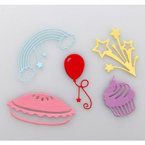 DUOFEN METAL CUTTING birthday elements stencil DIY Scrapbook Paper Album 2019 new