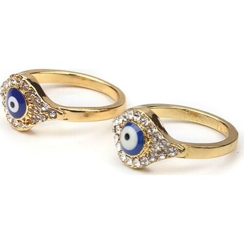 EVIL EYE Rings With Crystals