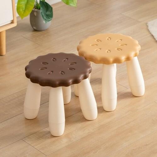 Cute Cartoon Creative Childrens Stool Foot Stool Children Furniture Living Room Outdoor Simple Round Low Assembly Stool