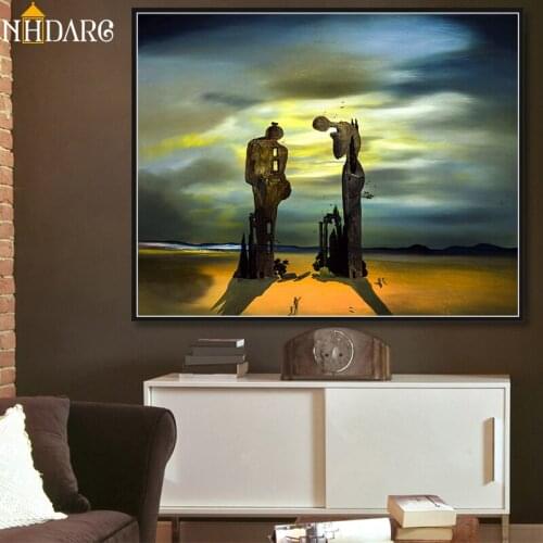 Canvas Print Painting Poster, Abstract Landscape Artist Salvador Dali Art Wall Pictures for Living Room Home Decor Wall Decor