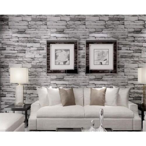 Beibehang Brick Wallpaper Chinese Stone Waterproof Pvc Wallpaper Hotel Store Living Room Background Wall paper papel de parede