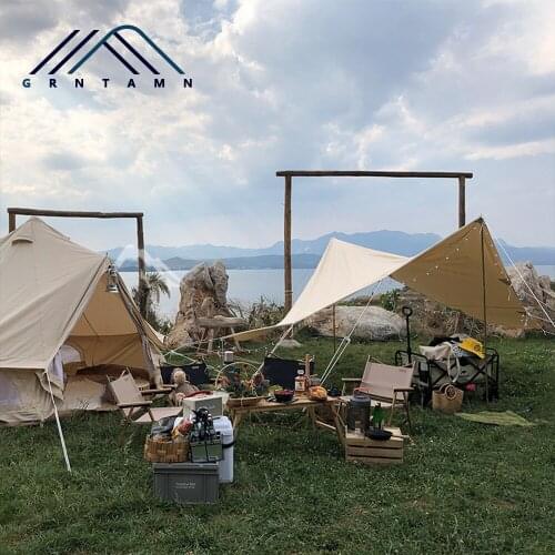 GRNTAMN 400X510CM Bell Tent Out Tent Waterproof Sunshelter Flying for Bell Tent