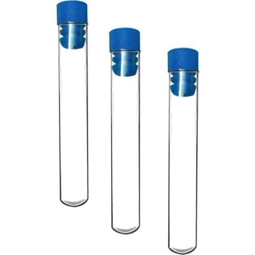 10pcs Plastic Transparent Sealed Test Tube,Corrosion-resistant and Strong,Environmentally Friendly Plastic,No Leakage,3/10/15 Ml