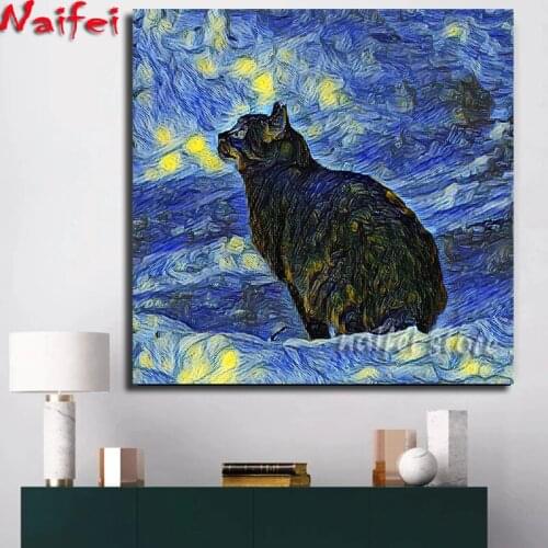 Full square/round diamond starry sky Carat diamond painting 5D DIY animal diamond embroidery gift mosaic home decoration