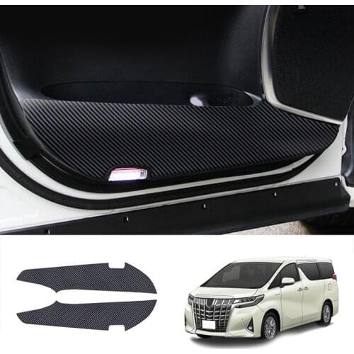 Car Door Anti-Kick Mat Anti-Scratch Door Mat Car Door Anti-Kick Protective Cover for Toyota Alphard 2015 - 2020
