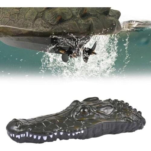 New Remote Control Crocodile Speedboat 2.4G Summer Water Spoof Remote Control Boat Toy Children Crocodile Toy