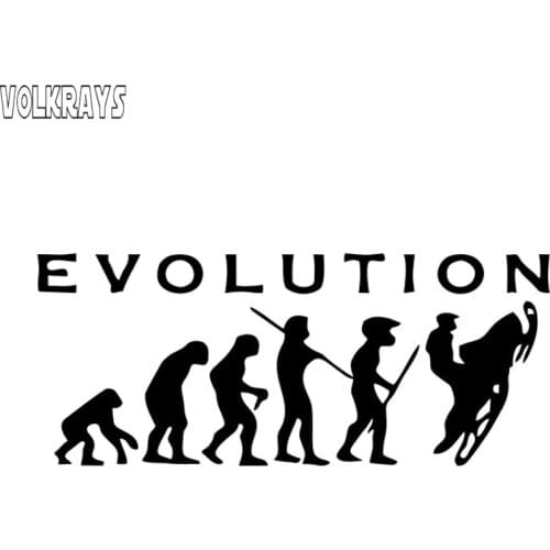 Volkrays Creative Car Sticker Evolution Snowmobiles Accessories Reflective Waterproof Sunscreen Fashion Vinyl Decal,5cm*14cm