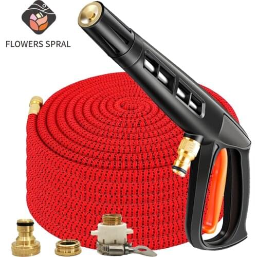 Retractable Hose Garden Hose Extensible Shrinks Flexibele Tuinslang Irrigation Computer Car Wash Water Pipe Spray Foam Wash