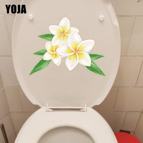 YOJA 22*17CM Hand Drawn Cartoon Plumeri Kids Room Wall Sticker Decal WC Toilet Seat Stickers T1-0601