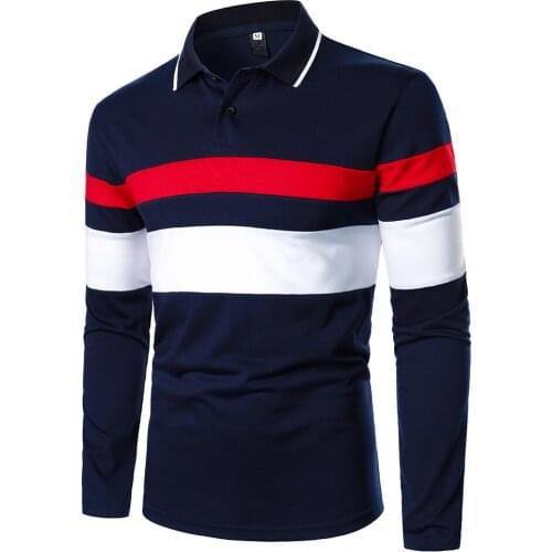 ZHELIN Long Sleeve Polos For Men