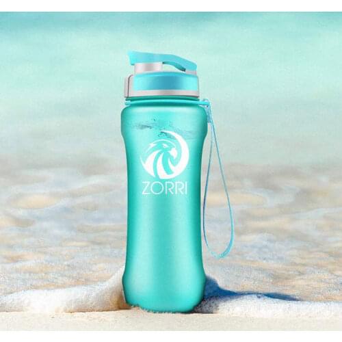 ZORRI Tragbare Sport Wasser Flasche BPA FREI Kunststoff Outdoor Reise Durchführung für Wasser Flaschen Student gourde botellas p