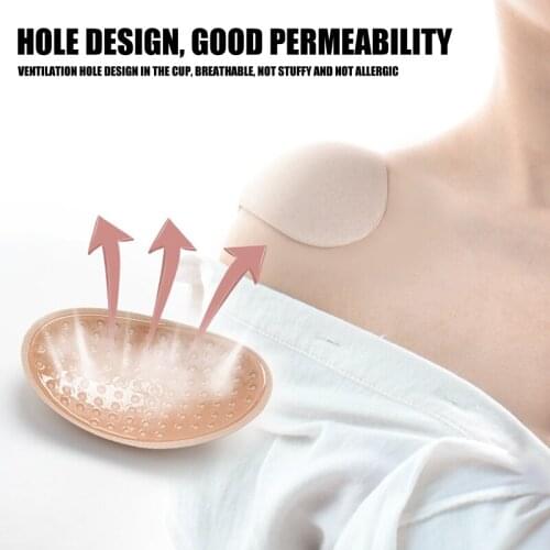 1 Pair Unisex Shoulder Push-up Pads Adhesive Shoulder Enhancer Shoulder Pads TT@88