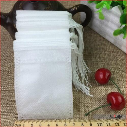 100pcs/pack 7x9cm Non-woven Tea Bag Disposable Filter Bag Chinese Tea Bag Mini Storage Bag