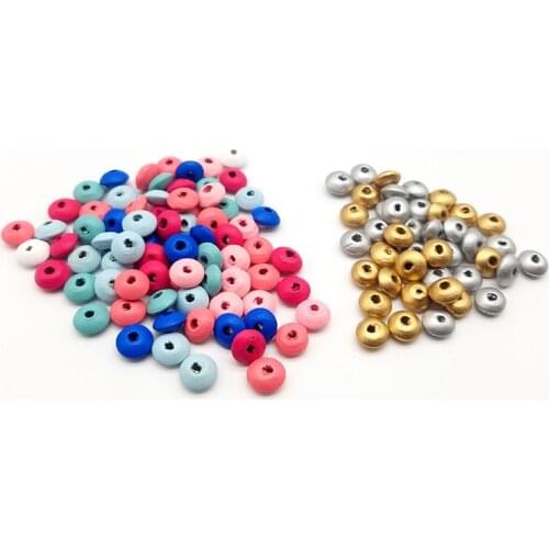 12MM DIY jewelry accessories children wood beads material silver color abacus wooden loose beads charms jewelry wholesale