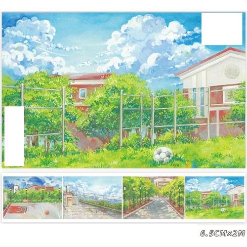 2Rolls Football Court Soccer Field Washi Tape