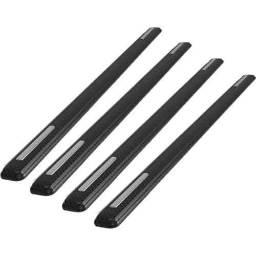 4pcs Car SUV Edge Anti-collision Strip Front Rear Corner Bumper Protector Protective Guard Bar Anti-Rub Scrape Protector Sticker