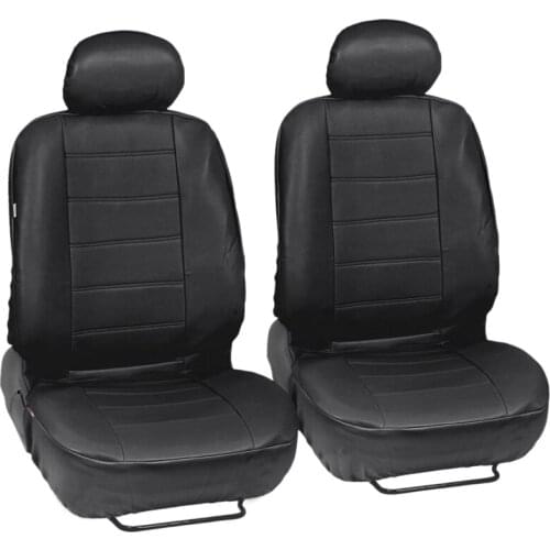 4pcs Car Universal Pu Leather Seat Cover Cushion Wear Protector Seat Cover