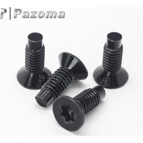 4x Black Stainless Steel Windshield Frame Torx Screws For 1976-2006 Jeep Wrangler CJ YJ TJ Full Door Tailgate Hinge Torx Blots