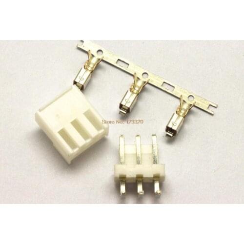 50sets/lot VH Connector 3Pin,Pitch:3.96MM, Side Entry Type Locking Header + Terminal + Housing, VH3.96-3P
