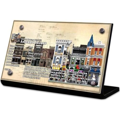 The Acrylic Display Stand Brand For Assembly Square Creator Expert 10255 Building Blocks Model