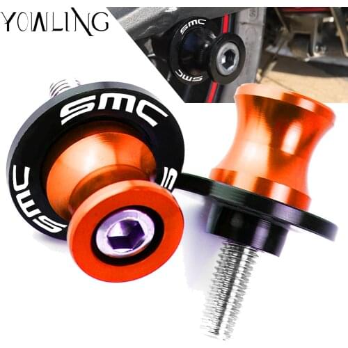 For 690 SMC 690SMC SMC-R 690SMC-R 2009 2010 2011 2012 2013 2014 2015 2016 Motorcycle Swingarm Spools slider M10 stand screws