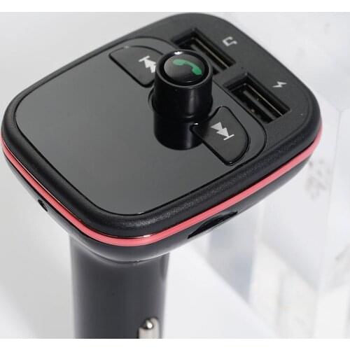 Handsfree Bluetooth 5.0 Fm Transmitter Modulator Car Dual Charger USB Kit MP3 Car Player Adapter TF Card Fast Music