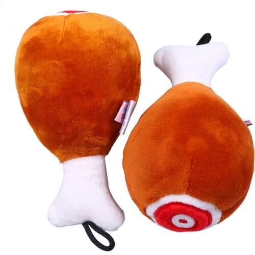 Kapmore Cat Toy Plush Bite Resistant Creative Drumstick Cat Dog Squeaky Toy Dog Chew Toy For Pet Cat Dog Supplies Dropshipping