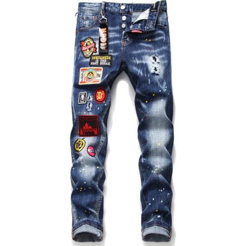 MDNSUPSTAR Mens Winter Jeans