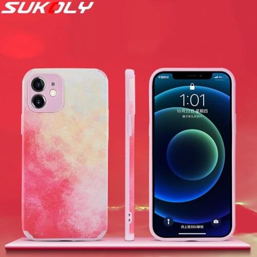 For iPhone 12 Pro Max Multicolor Silicone Paste Soft Case Cover For iPhone 11 Pro Max 12 mini XS XR X 8 7 Plus Shockproof Case