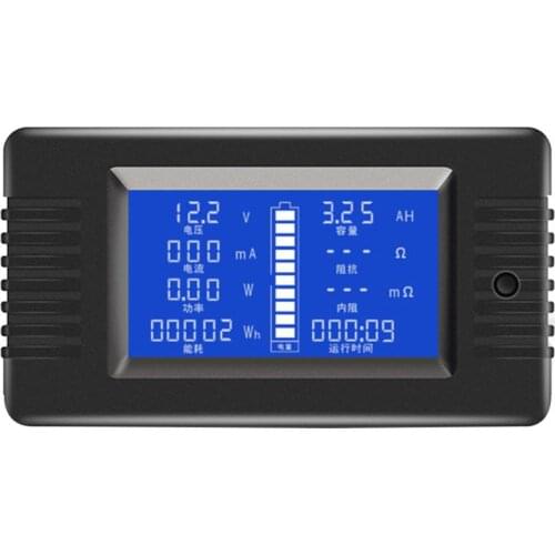 Multifunction Battery Monitor Meter Test Detector DC Voltage Current Power Capacity Internal External Resistance Residual Monito