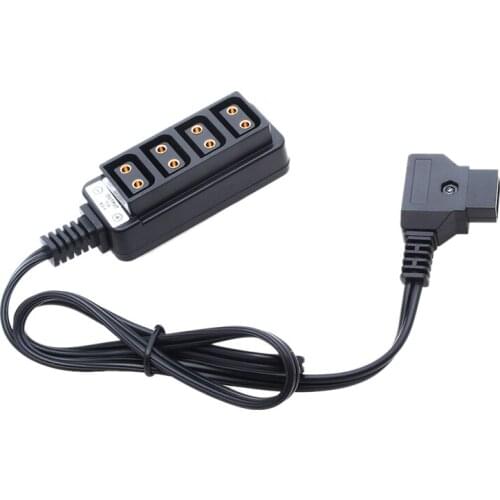 Male D-Tap B Type Power Dtap Tap To 4 Female P-Tap Ptap Hub Adapter Electric Splitter For Photography Power Accessories