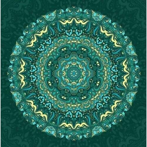 Kexinzu Full Square Drill 5D DIY Diamond Painting "Religion Mandala" Handmade 3D Embroidery Cross Stitch Mosaic Decor kit Gift