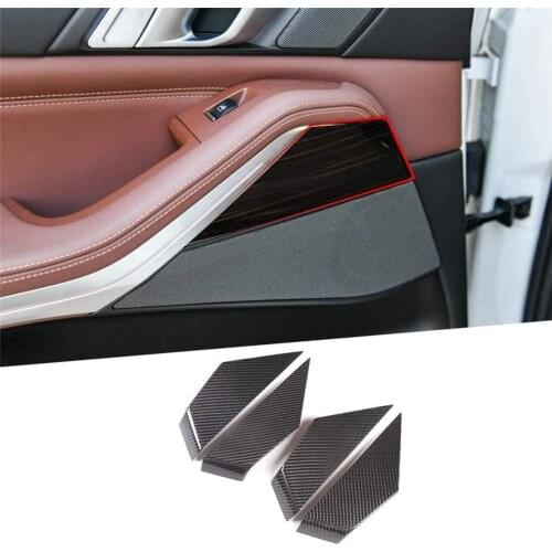 For BMW X5 G05 X7 G07 2019 2020, Carbon Fiber Door Panel Cover Trim