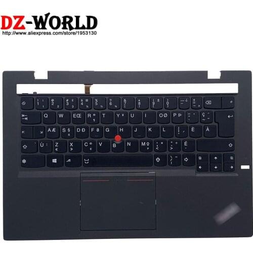 New Shell C Cover Palmrest Upper Case With CFA Canadian French Backlit Keyboard NFC for Lenovo Thinkpad X1 Carbon 2nd Gen Laptop
