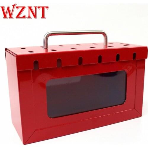 NT-K03X 13 padlock Red Portable Metal Safety Lockout Lock Box Station