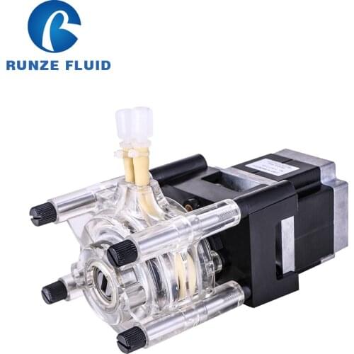 Food Grade Peristaltic Pump High Flow Milk Beverage Filling Stepper Motor 24V