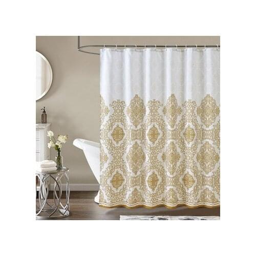 Polyester Waterproof Shower Curtain Color Gradient Bath Shower Cover Eco-Friendly Stocked Thicken Household Ikhethini Lokuhlamba