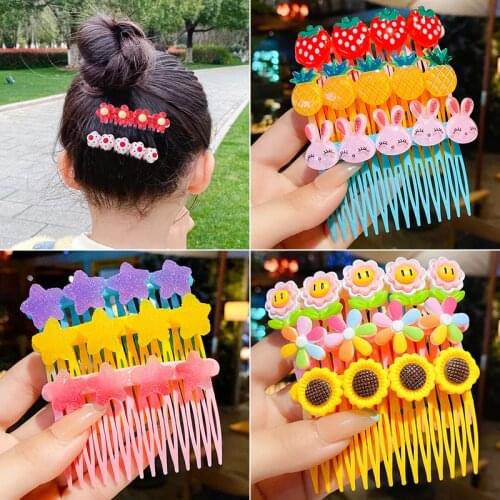 Ladies and childrens hair combs, headbands, hair accessories, childrens broken hair sorting upside down comb, hairpin card