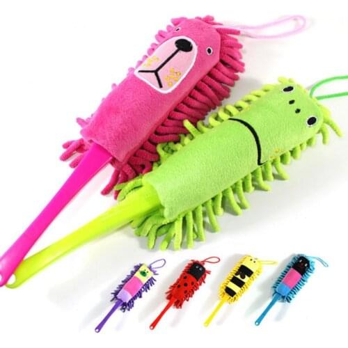 Adjustable Stretch Microfiber Dust Shan Feather Duster Household Dusting Brush Car Office Cleaning Tools Kichen Accessories