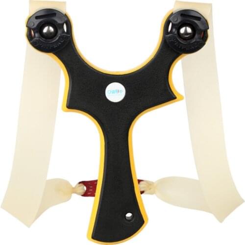 Binding card ball slingshot catapult outdoor leisure shooting slingbow installation flat rubber band round shot 2019 new