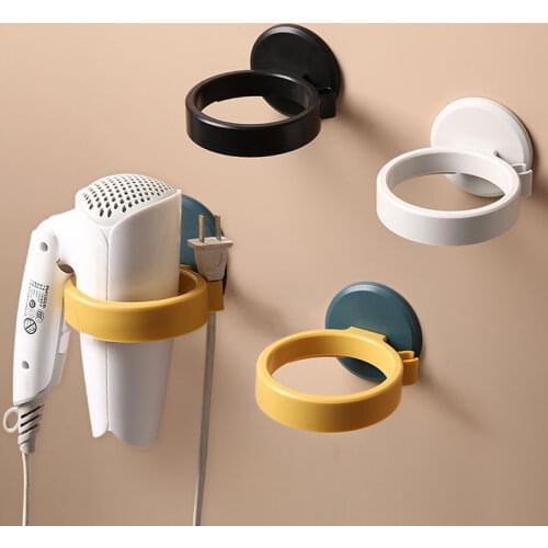Hair dryer rack without punching, multi-functional wall hanging air dryer rack in toilet, hair dryer storage rack