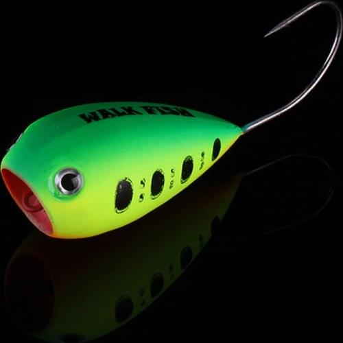 WALK FISH New Croatian egg 50mm 12.1g Popper Fishing Lure Crank Bait Artificial Bait Swim Bait Wobblers Lure with Single Hook
